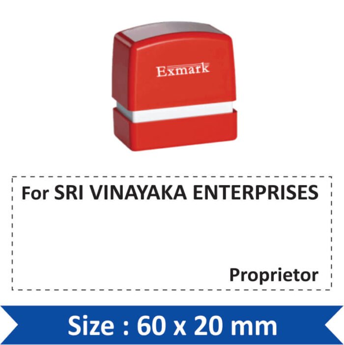 Exmark Proprietor Stamp
